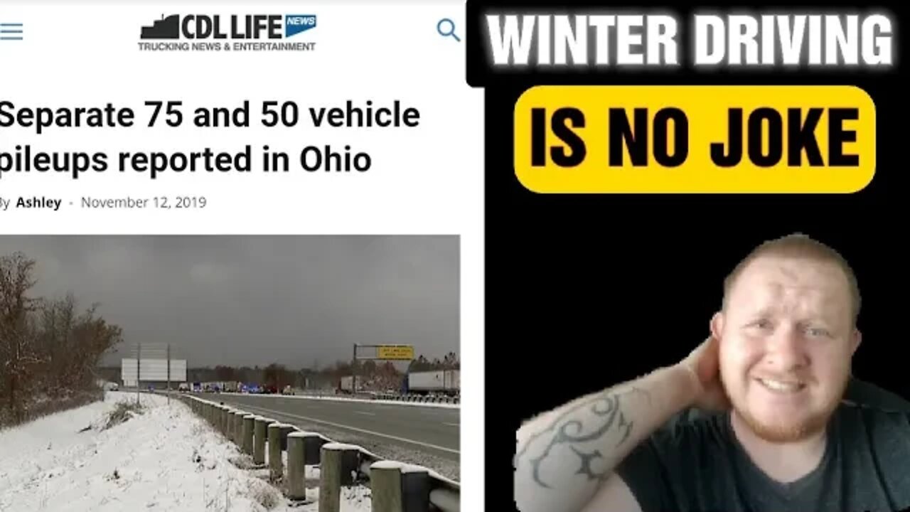 I 80 WRECKS In Ohio|Trucker News|Winter Driving