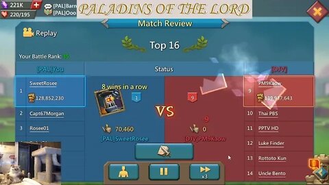 Lords Mobile - Guild Showdown - 06/09/22 PAL vs ???