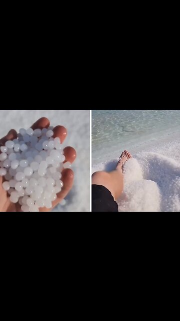 Salt pearls of the Dead Sea