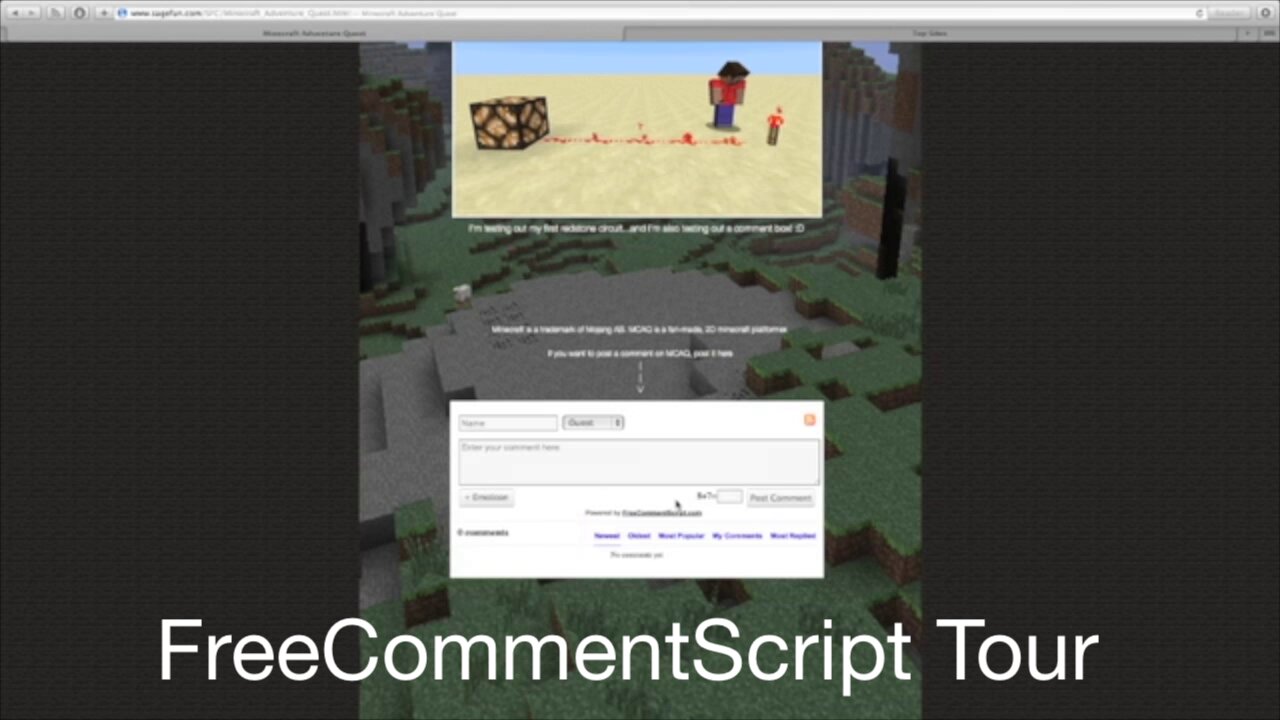 Free Comment Script Tour (2013)