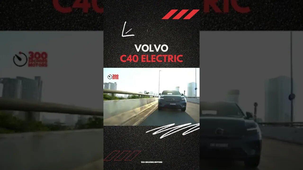 VOLVO C40 RECHARGE with 408 hp, a beautiful and efficient electric suv coupé #SHORTS