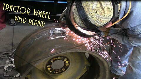 How to repair a tractor wheel