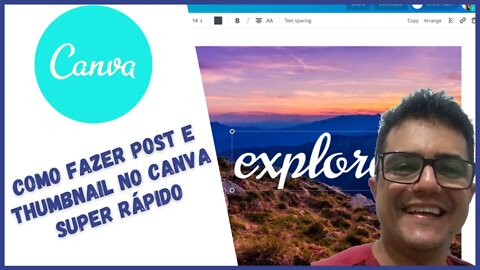 Como fazer post e thumbnail rápidas no Canva