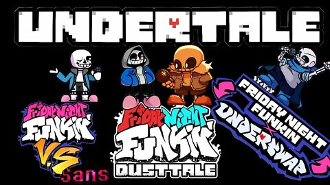 4 FNF MODS WITH SANS IN IT | FridayNightFunkin'