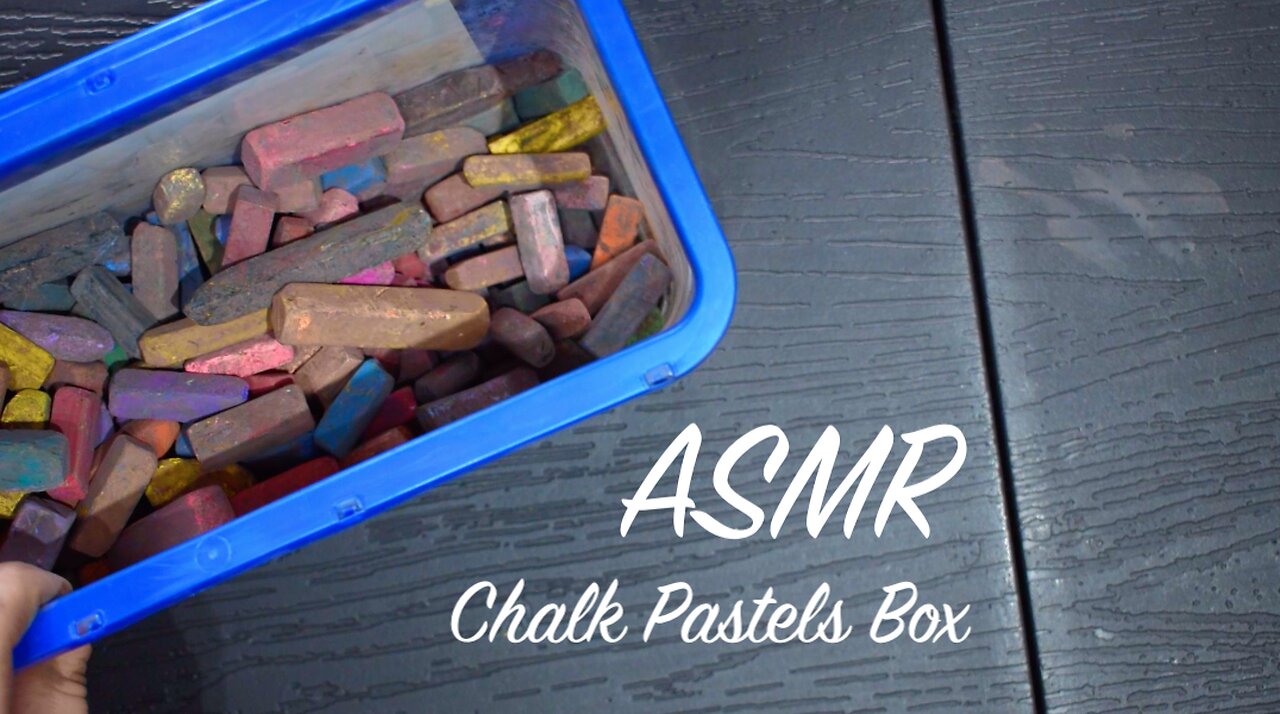 ASMR Sorting Through Chalks | Clinking Sounds | (No Talking)