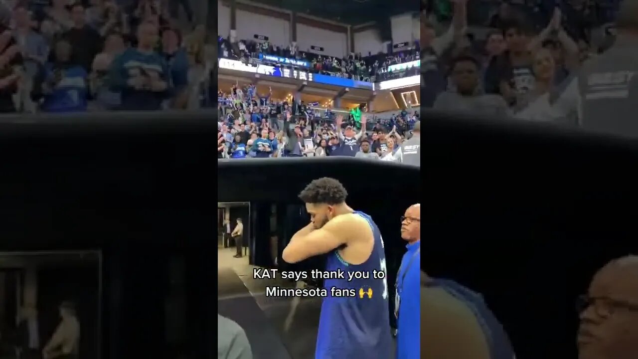 Karl Anthony Towns gives a final goodbye to Timberwolves fans as their season ends