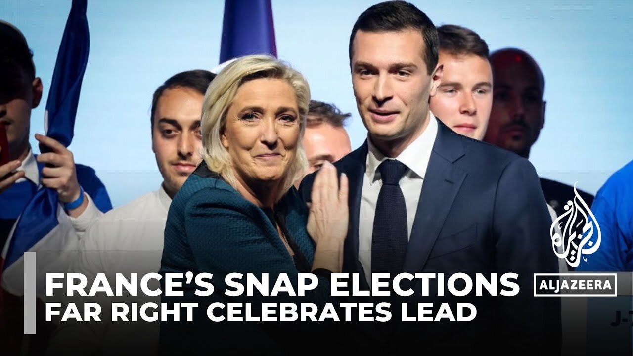 France's far right celebrates leading in first round of elections