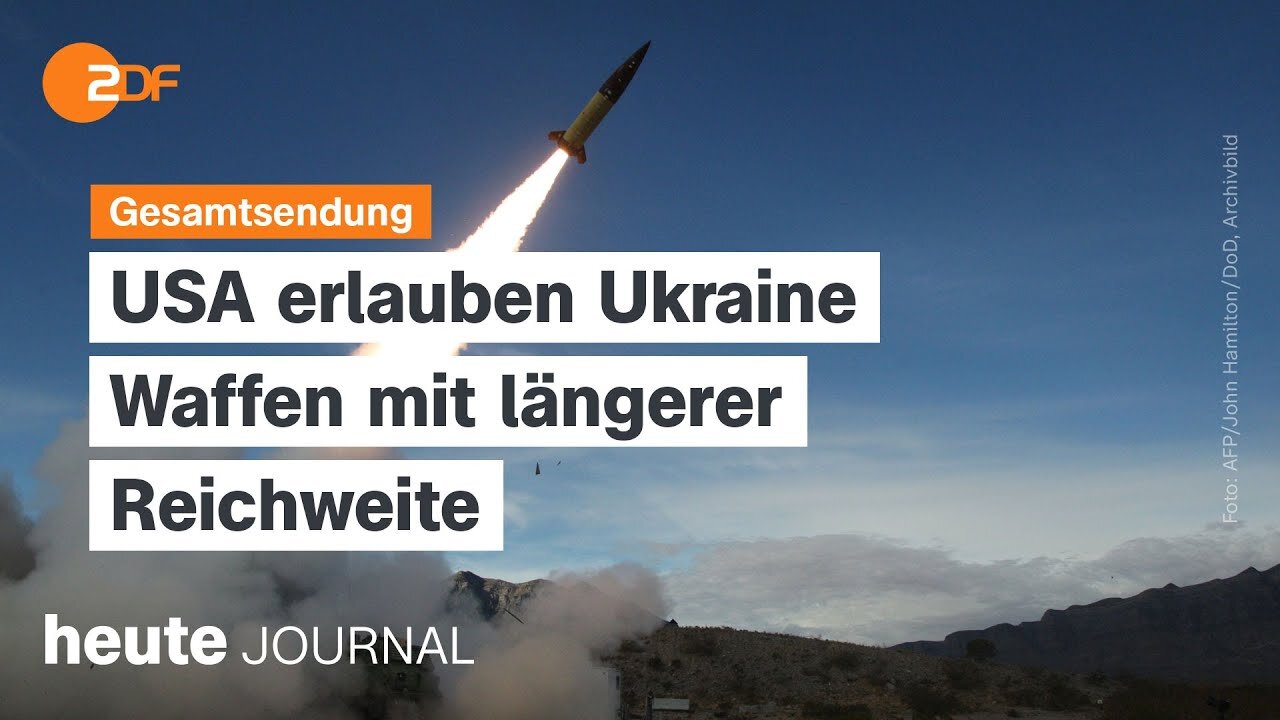 heute journal vom 17.11.2024 China und USA, Kurswechsel der USA bei Ukraine, Kanzlerkandidat Habeck