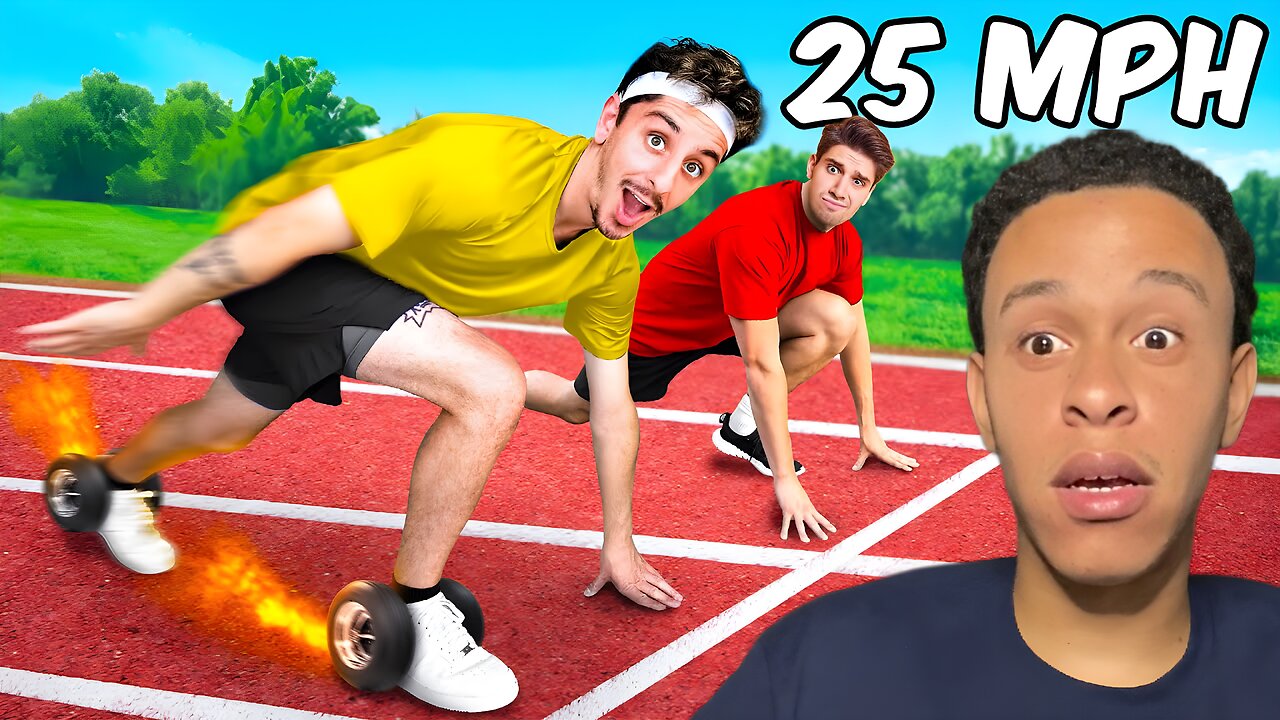 Terry Simmons Reacts To Faze Rug Using The Worlds Fastest Shoes To CHEAT in a Race