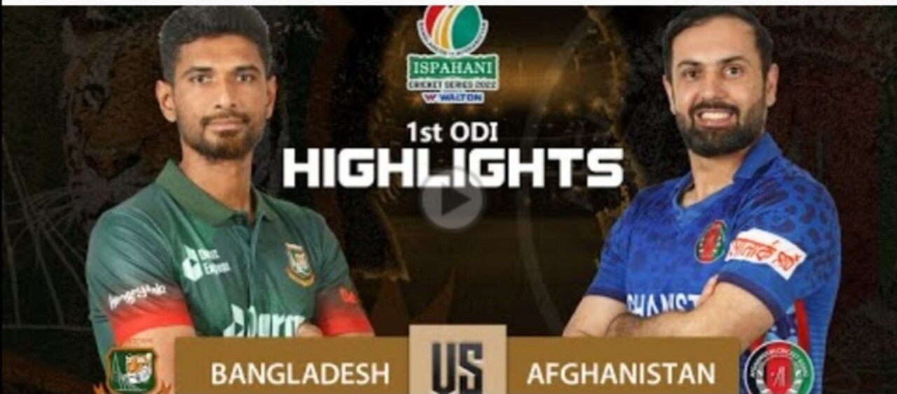 Bangladesh vs Afghanistan Highlights -- 1st ODI -- Afg