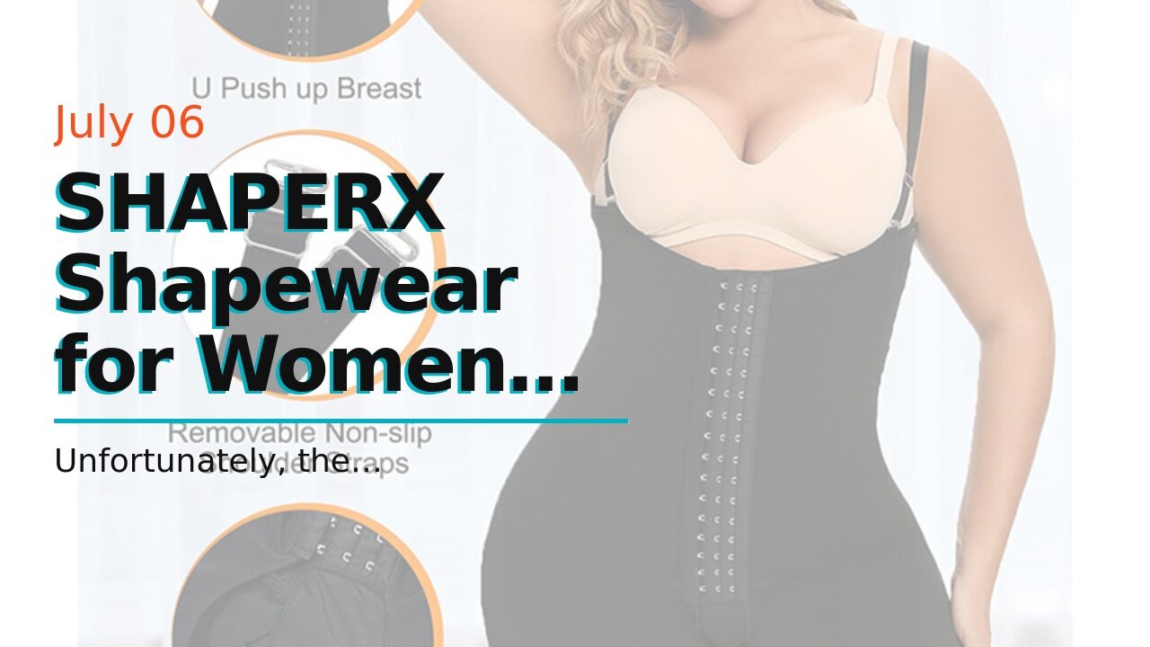 SHAPERX Shapewear for Women Tummy Control Fajas Colombianas Body Shaper Butt Lifter Thigh Slimm...