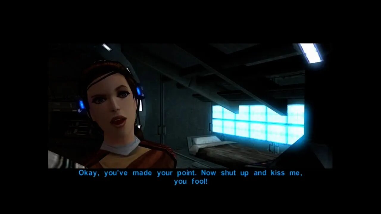 Shut Up and Kiss Me, You Fool - Star Wars Knights of The Old Republic Game Clip