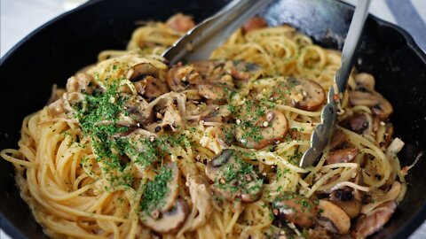 CREAMY MISO SPAGHETTI PASTA