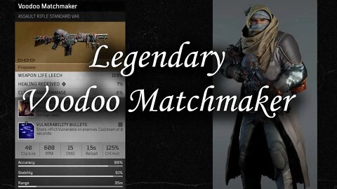 Outriders - Voodoo Matchmaker legendary assault rifle