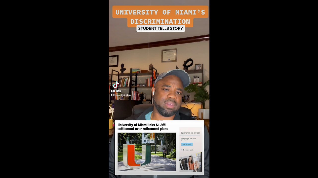 UNIVERSITY OF MIAMI CONTINUES DISCRIMINATION