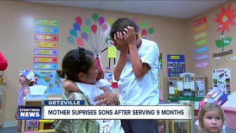 Mother surprises sons after serving 9 months in Afghanistan