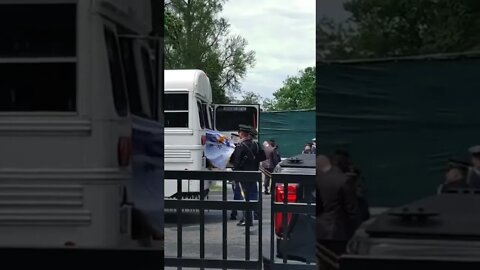 5/16/22 Nancy Drew in DC-Video 3-Buses of Marines Unloading-"The Old Guard"