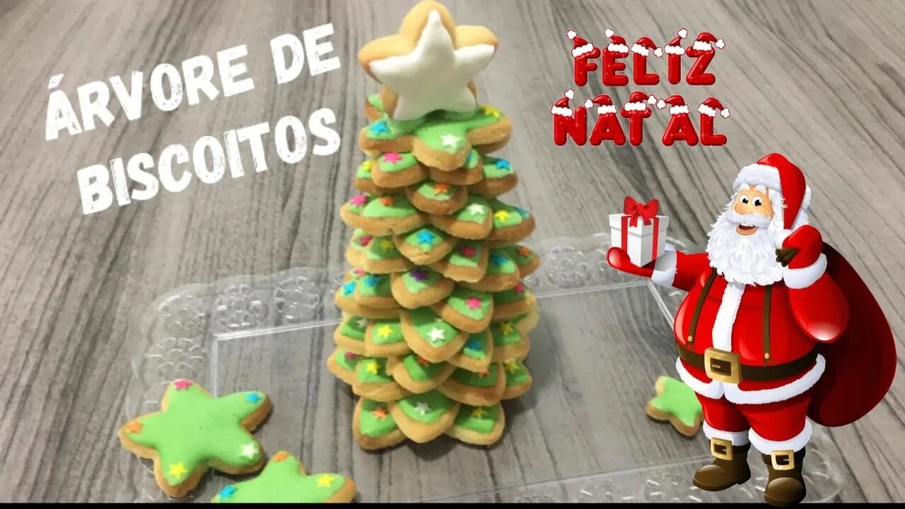 Especial de Natal 22 Árvore de Biscoitos Biscoitos de Natal Faça e Venda