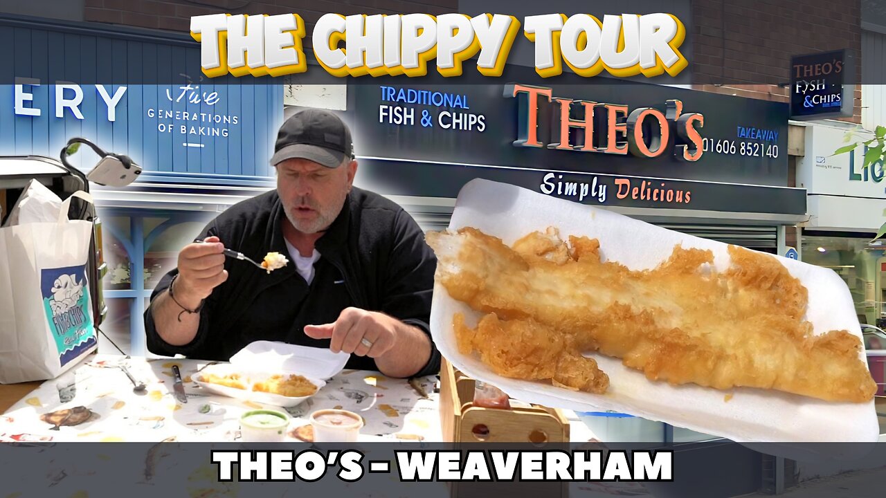 Chippy Review 41: 10 June 2024: Theo's, Weaverham, Northwich. Battered Cod and Halloumi Fritter