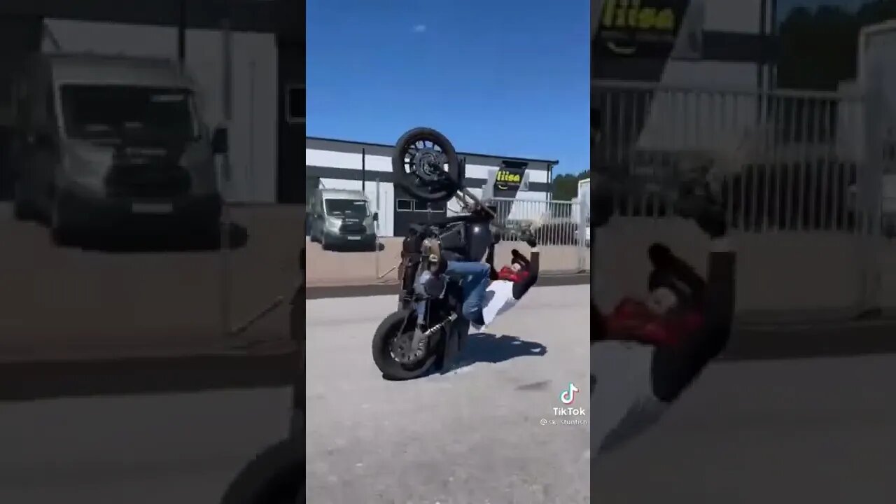 Harley Davidson wheelie