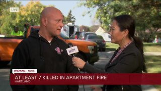 Neighborhood in shock following apartment fire in Hartland