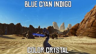 SWTOR Blue-Cyan Indigo Color Crystal Demo | Tatooine | Jedi Knight Revan Armor | Highest Details
