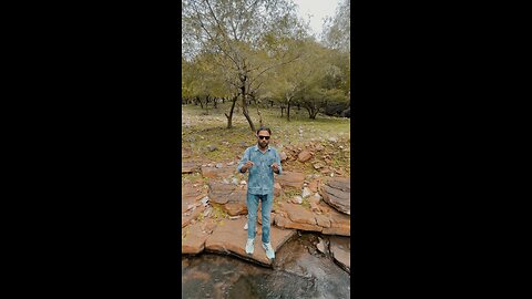 Nature Swing in Mountain beautiful Waterfall