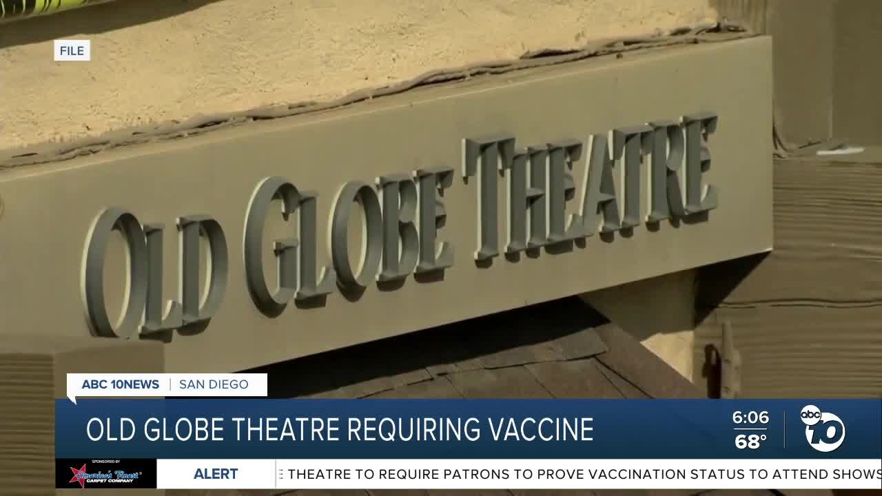 Old Globe requiring attendees to be vaccinated