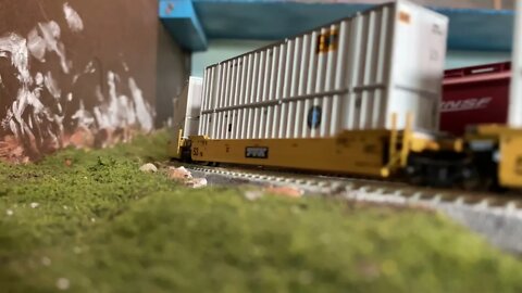 N Scale down hill race