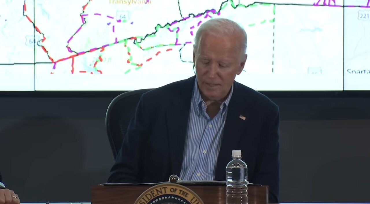 BRAIN DEAD! Biden blames CLIMATE CHANGE for Helene