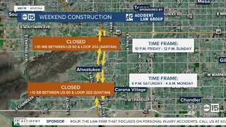 Weekend freeway construction planned