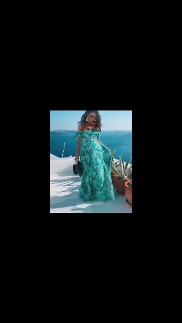 Malian Fashion - Aquamarine Dress