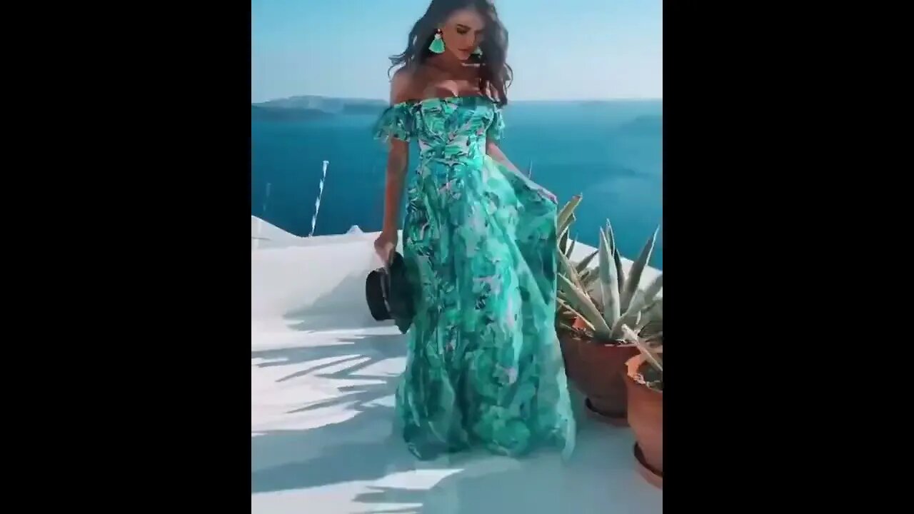 Malian Fashion - Aquamarine Dress