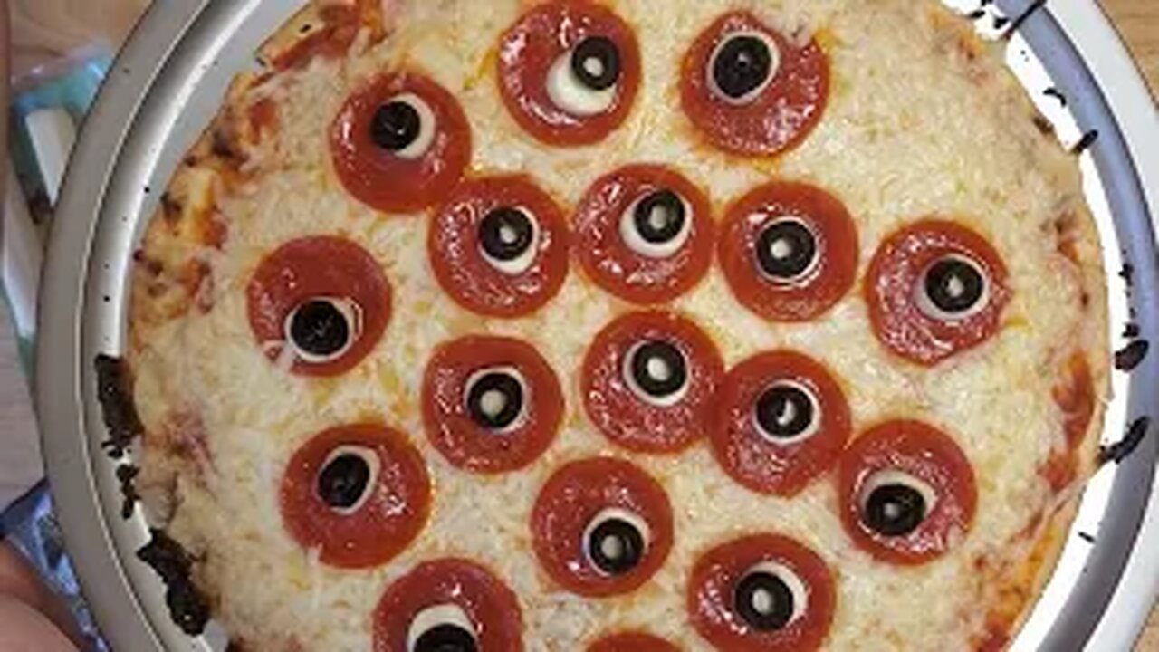 Eyeball pizza