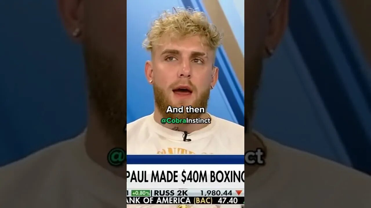 Jake Paul on last year investments