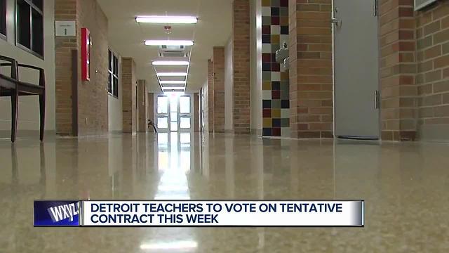 Detroit teachers to vote on new contract this month