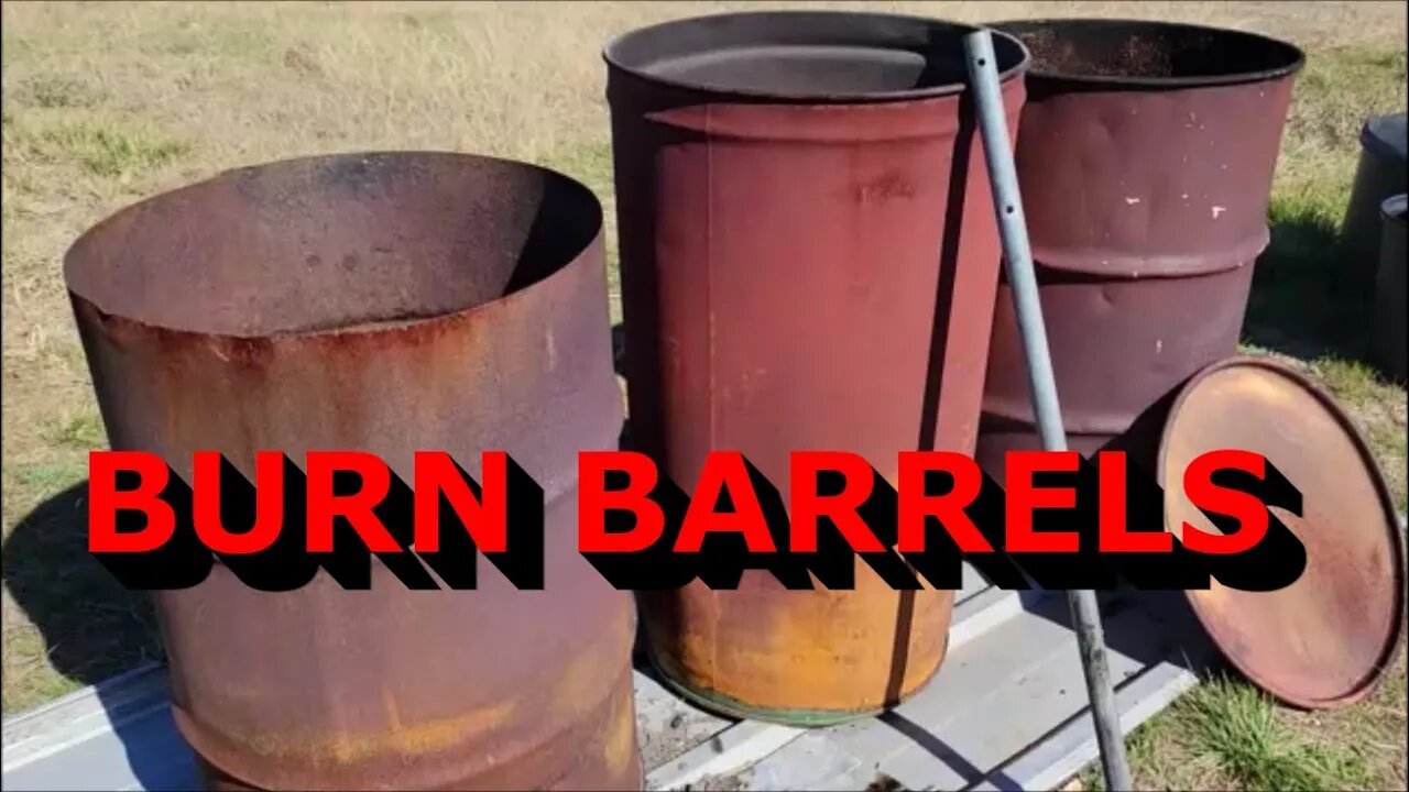 Burn Barrel Ideas - 55 Gallon Drums