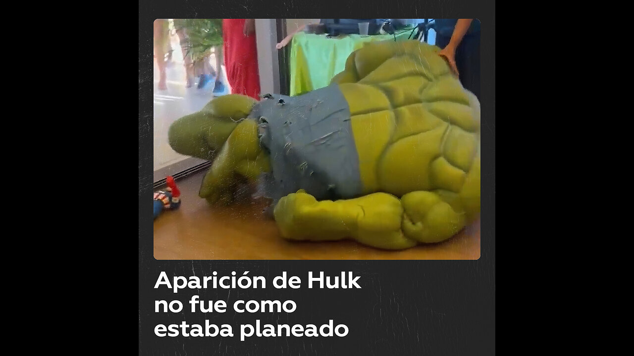 La increíble puesta en escena de Hulk en un cumpleaños infantil