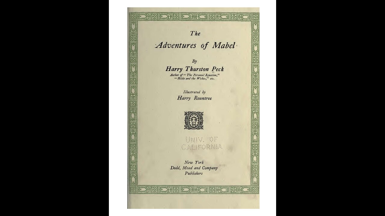 The Adventures of Mabel. Harry Peck, 1896 A Puke (TM) Audiobook