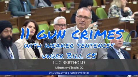 11 gun crimes will no longer have mandatory minimums under Bill C5