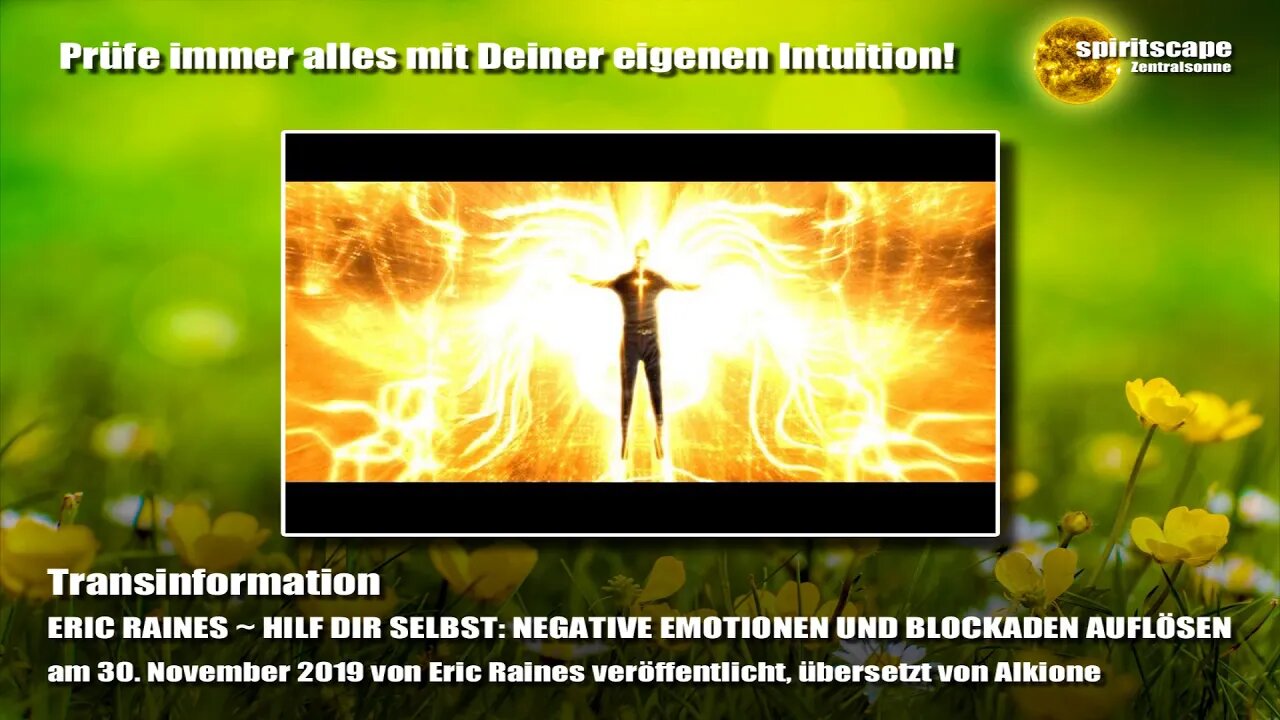 ERIC RAINES ~ HILF DIR SELBST: NEGATIVE EMOTIONEN UND BLOCKADEN AUFLÖSEN - Transinformation.net