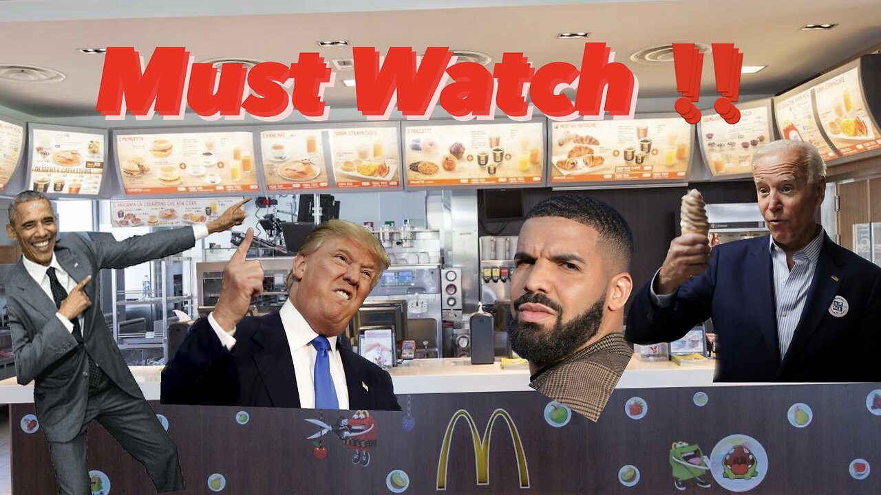  Very Funny Donald Trump, Joe, Biden, Obama and Drake go to McDonald’s *MUST WATCH!*