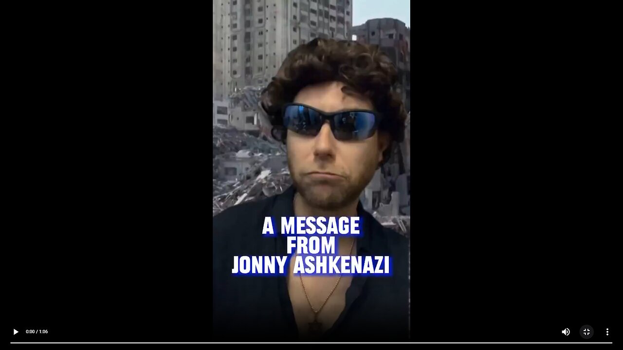 WE ARE ALL ANTISEMITES ACCORDING TO JONNY ASHKENAZI