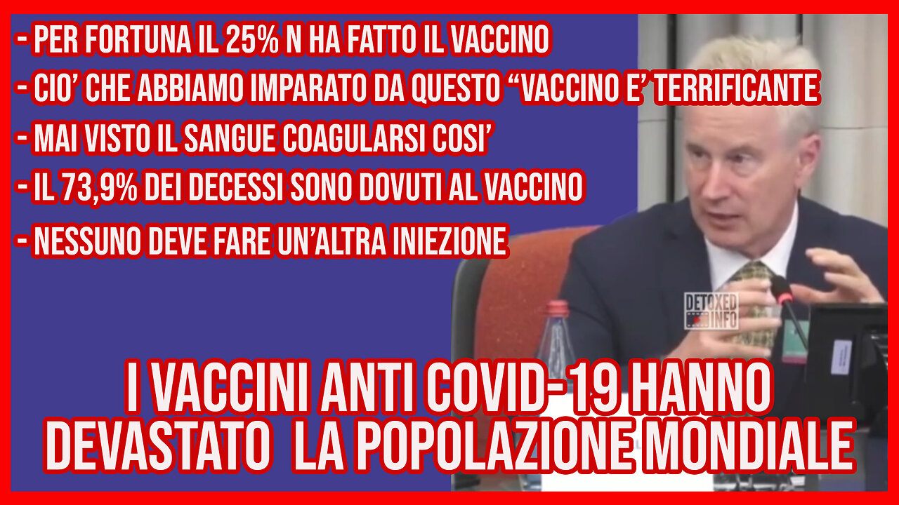 [SUB ITA-DUB ITA] Dr.McCullough all'UE - I VACCINI HANNO DEVASTATO LA POPOLAZIONE MONDIALE