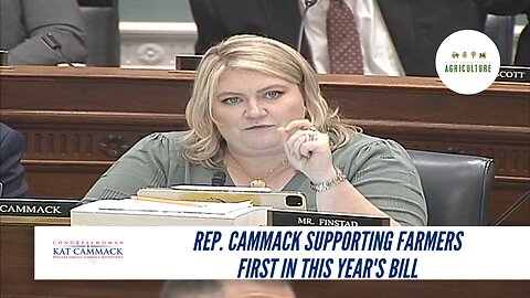 Rep. Cammack Supporting Farmers First In This Year's Bill