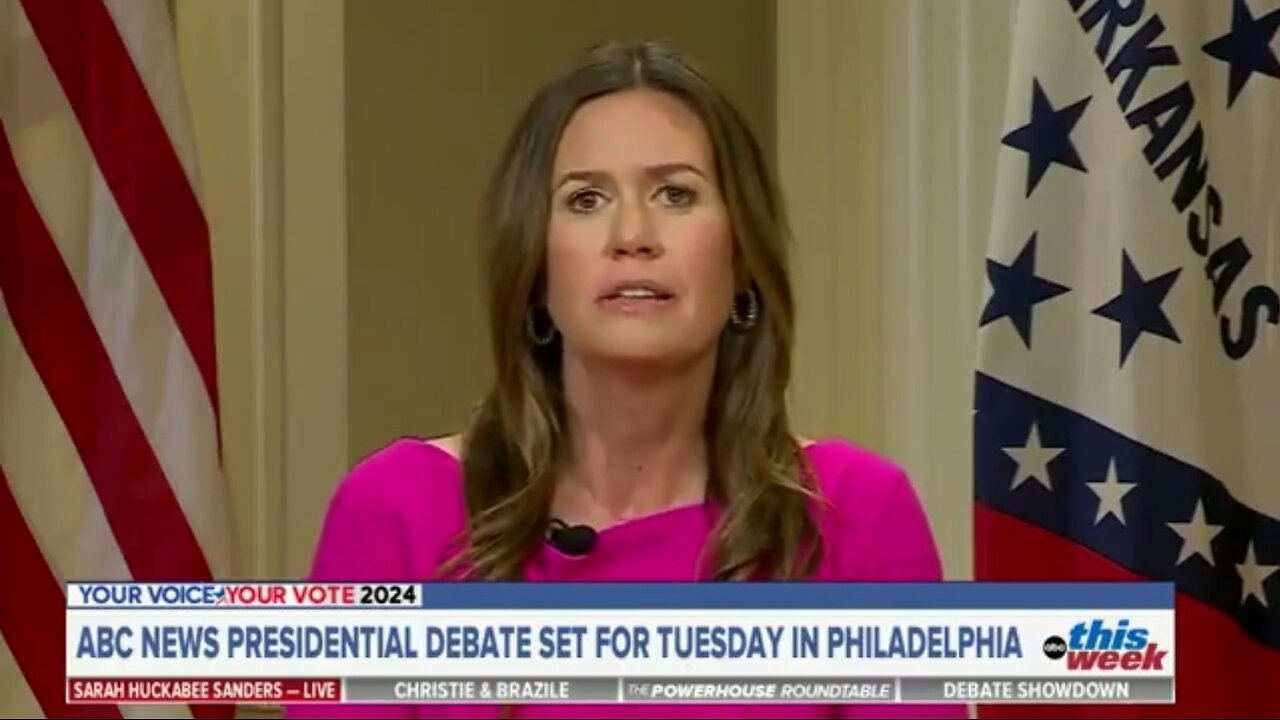 Sarah Huckabee Sanders Rips Kamala For Hiding From Interviews