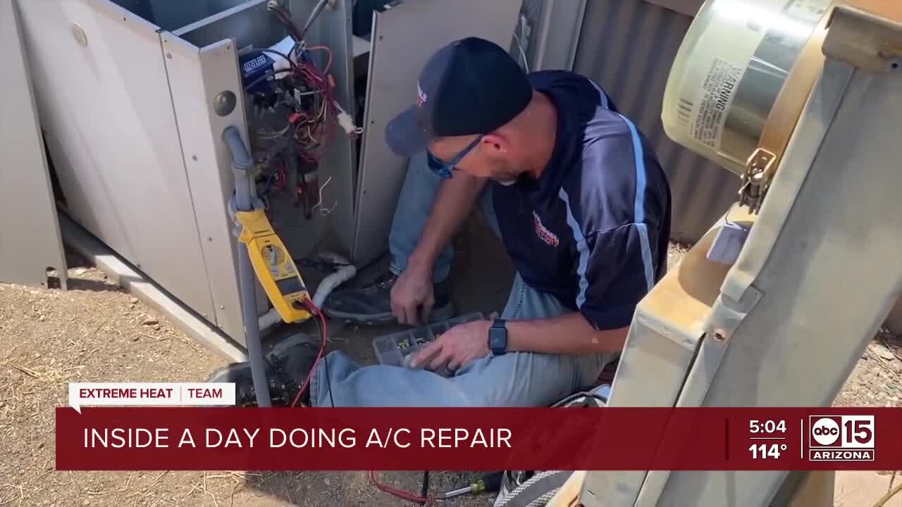 A/C repair work essential in sweltering heat