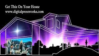 The First Noel Christmas Projection Mapping Video Sample