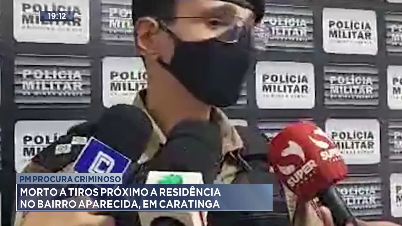 PM procura criminoso: Morto a tiros próximo a residência no bairro Aparecida, em Caratinga