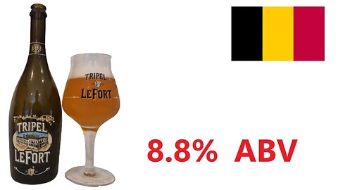 Triple Lefort 8.8% ABV Belgium Blonde beer